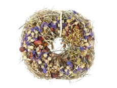 Vánoční věnec s květy a kokosem 16 cm / 130 g